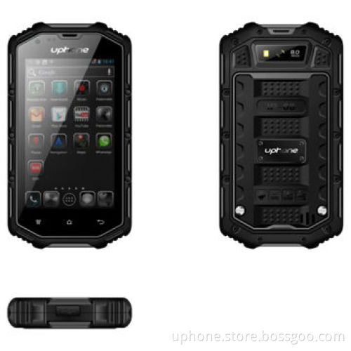 Dual SIM 3G Waterproof Smart Mobile Phones with Toughened Glass